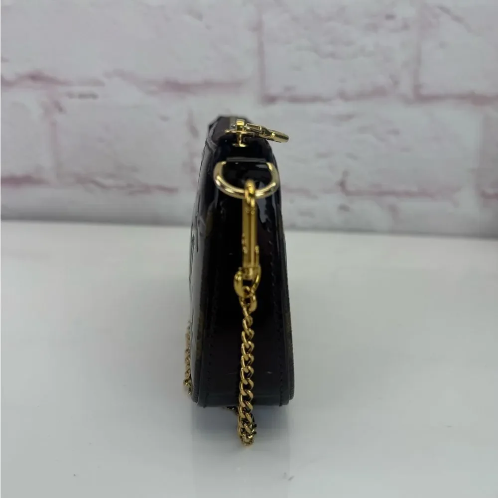 Louis Vuitton Amarante Monogram Vernis Mini Pochette Accessoires - Picture 8 of 16